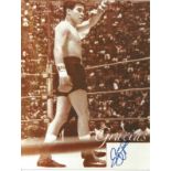 Boxing Ruben Olivares signed 10x8 black and white photo. Rubén Olivares Avila (born January 14,