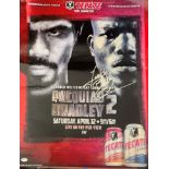 Boxing Thomas Bradley signed 22x16 fight poster Bradley v Pacquiao 2 World Welterweight