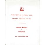 Football Liverpool Football Club Annual Reports and Accounts year ended 2nd May 1980 booklet. Issued