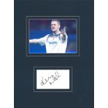 Kevin Nolan 16x12 mounted signature piece includes signed album page and colour pictured playing for