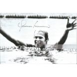 Olympics Gunnar Larsson signed 6x4 colour photo of the 200m and 400m swimming medley events at the