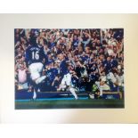 Andy Johnson signed 20x16 mounted colour photo pictured while playing for Everton. Andrew Johnson (