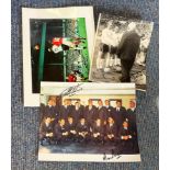 1966 World Cup Collection 3 signed assorted photos all double signed by England Heroes Geoff Hurst