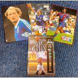 Football collection 4 signed colour magazine pages names included are John Wark, Gary Lineker,