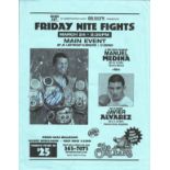 Boxing Manuel Medina signed 10x8 promo flyer sheet. Juan Manuel Rubio Medina (born March 30, 1971,