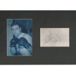 Boxing George Chuvalo 12x8 mounted signature piece. George Louis Chuvalo CM (born September 12,