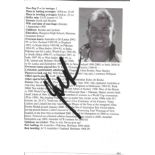 Cricket Shane Warne signed Cricketers Whos Who 2001 picture page. Good condition. All autographs