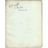 Malcom Campbell signed 8x6 album page inscribed Malcom Campbell The Blue Bird January 1931. Good