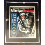 Space Alan Shepard Signed American Heritage Magazine. An Alan Shepard signature on the cover of a