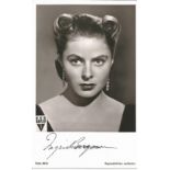 Ingrid Bergman signed 6x4 black and white postcard photo. Ingrid Bergman[a] (29 August 1915 - 29