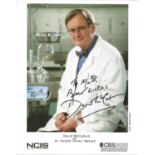 David McCallum signed 10x8 NCIS colour photo pictured as Dr Donald Ducky Mallard from the hit