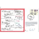 Knights Cross of the Iron Cross multisigned flown FDC signed by 1 VC winner and 6 Knights Cross