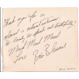 Brian Blessed signed 6x5 album page taken from broadcaster Jan Leeming own personal collection