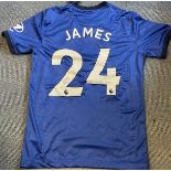 Football Reece James signed Chelsea replica home shirt. Good condition. All autographs come with a