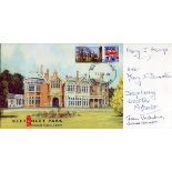 Bletchley Park FDC signed by Mary Harrop and Jean Valentine. Mary Harrop worked at Bletchley Park