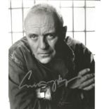 Anthony Hopkins signed 10x8 Black and white photo. Good condition. All autographs come with a