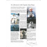 Space Alan Bean signed An Afternoon with Captain Alan Bean A4 promo sheet item comes with unsigned