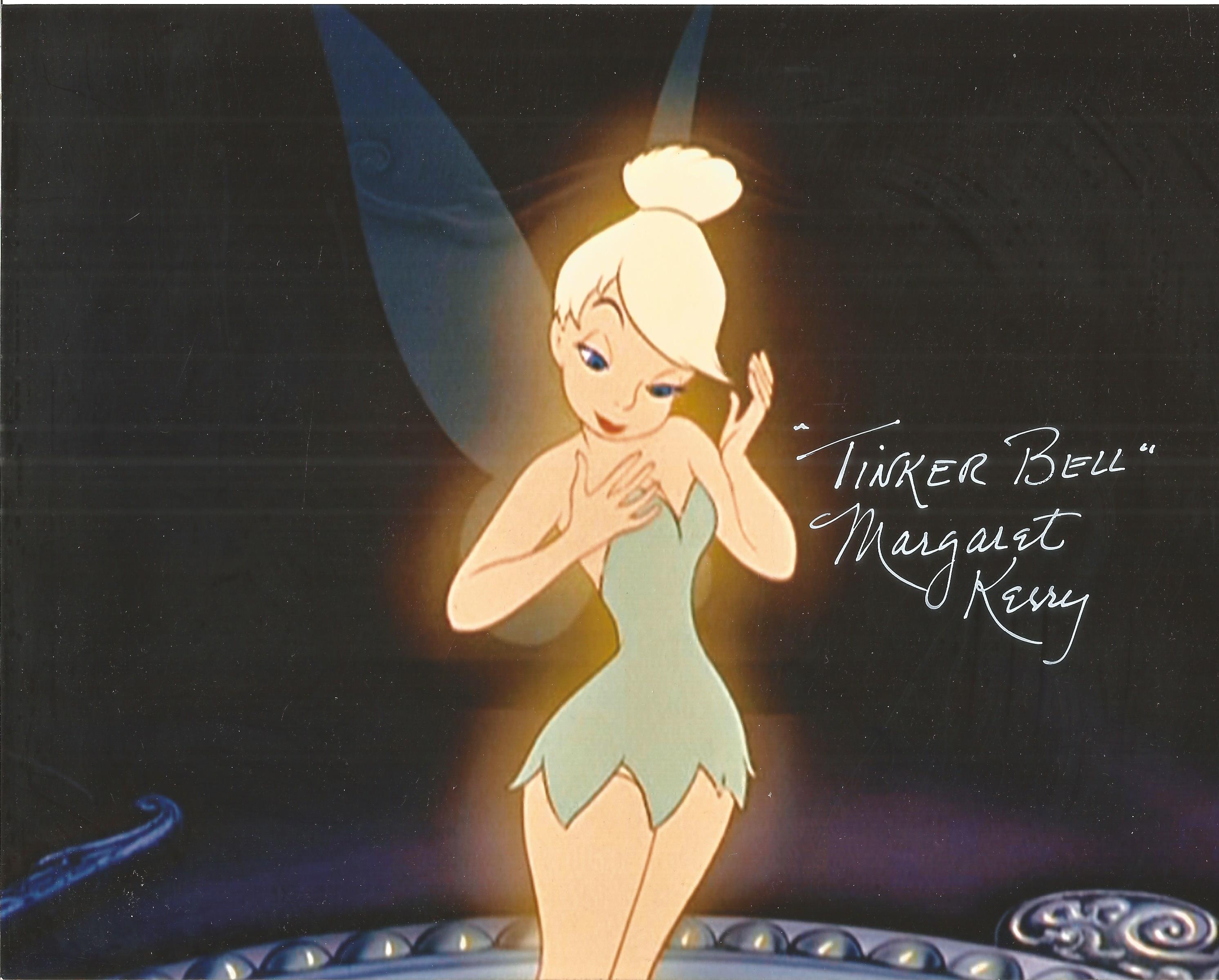 Margaret Kerry signed Tinkerbell 10x8 colour image. Margaret Kerry was an actress who was the