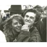 Phil Daniels and Leslie Ash signed 10x8 black and white image. Quadrophenia is a 1979 British