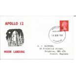 Apollo 12 Moonlanding space FDC with 19/11/69 Brighton Apollo 12 postmark. Good condition. All