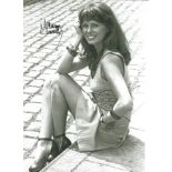 Joanna Lumley signed 10x8 black and white image. Famously known for her role on British Television