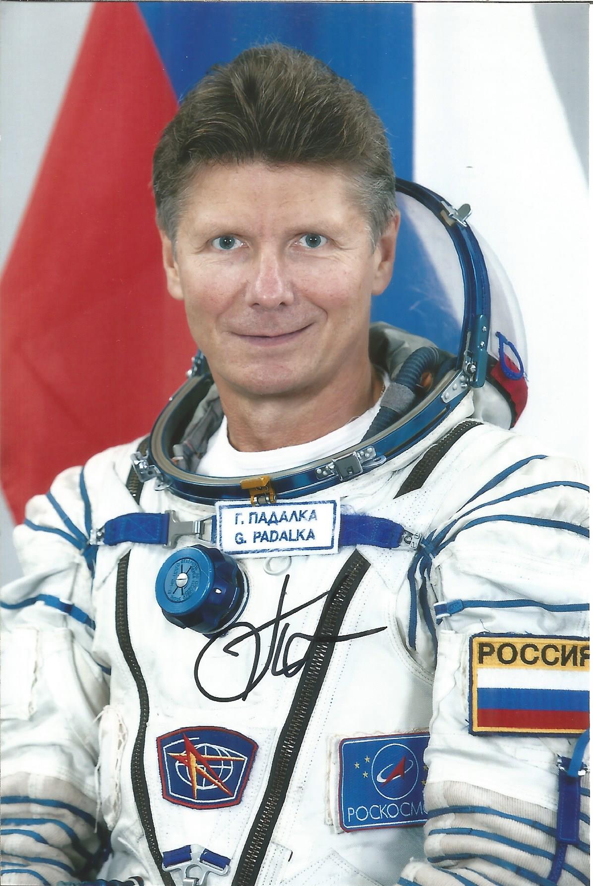 G. Padalka Russian Soyuz Cosmonaut signed 6 x 4 colour photo. Good condition. All autographs come