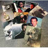 Film Actors collection of 10 signed 10 x 8 inch photos. Included Tom Sizemore, Robert Powell, Paul