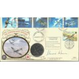 WW2 Top ace AVM Johnnie Johnson DFC signed FDC to commemorate the Submarine Spitfire. Signed by