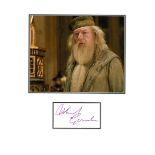 Michael Gambon 16x12 mounted signature piece features superb Harry Potter colour photo and signed