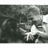 David Attenborough signed 10x8 black and white image. David Attenborough is a national British