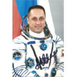 A. Shkaplerov Russian Soyuz Cosmonaut signed 6 x 4 colour photo. Good condition. All autographs come