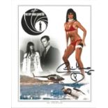 Caroline Munro signed 10x8 colour image taken from her role on James Bond's The Spy Who Loves Me'.