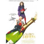 Joanna Lumley signed 10x8 colour image taken from poster to promote latest movie from her role on