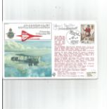 Aviation pioneer Jean Batten and US fighter ace Maxwell WW2 signed cover to commemorate the 60th