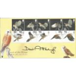 David Attenborough signed FDC Birds of Prey. Full Set. Postmark 14th January 2003. Good condition.