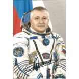 F. Yurchikhin Russian Soyuz Cosmonaut signed 6 x 4 colour photo. Good condition. All autographs come