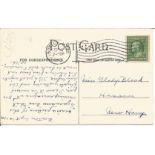 1910 G White taking Mr MacDonald for a flight vintage postcard, Historical interest in senders