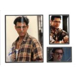 Jeff Goldblum 16x12 mounted signature piece features superb, signed colour photo and two unsigned