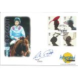 Lester Piggott Signed Hats official autographed editions FDC postmark 19th June 2001. Full Set. Good