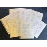 Football Collection Multi Signed Team Sheets Doncaster Rovers 1995-96 with 19 Signatures,