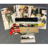 Motor Racing Collection of 6 Formula One and other Motor Racing Signature Items Including Jos