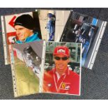 Motor Racing Collection of 6 Formula One and other Motor Racing Signature Items Including Nico