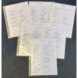 Football Collection Multi Signed Team Sheets Crewe Alexandra x 2 with 37 Signatures, Including