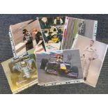 Motor Racing Collection of 6 Formula One and other Motor Racing Signature Items Including Stoffel