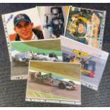 Motor Racing Collection of 6 Formula One and other Motor Racing Signature Items Including Heikki