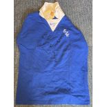 Football Everton legends multi signed retro shirt 6, signatures include Dave Hickson and Alan