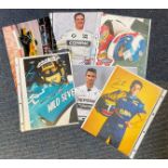 Motor Racing Collection of 6 Formula One and other Motor Racing Signature Items Including