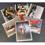 Motor Racing Collection of 6 Formula One and other Motor Racing Signature Items Including Franck