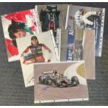 Motor Racing Collection of 6 Formula One and other Motor Racing Signature Items Including Henkie