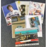 Motor Racing Collection of 6 Formula One and other Motor Racing Signature Items Including Mark